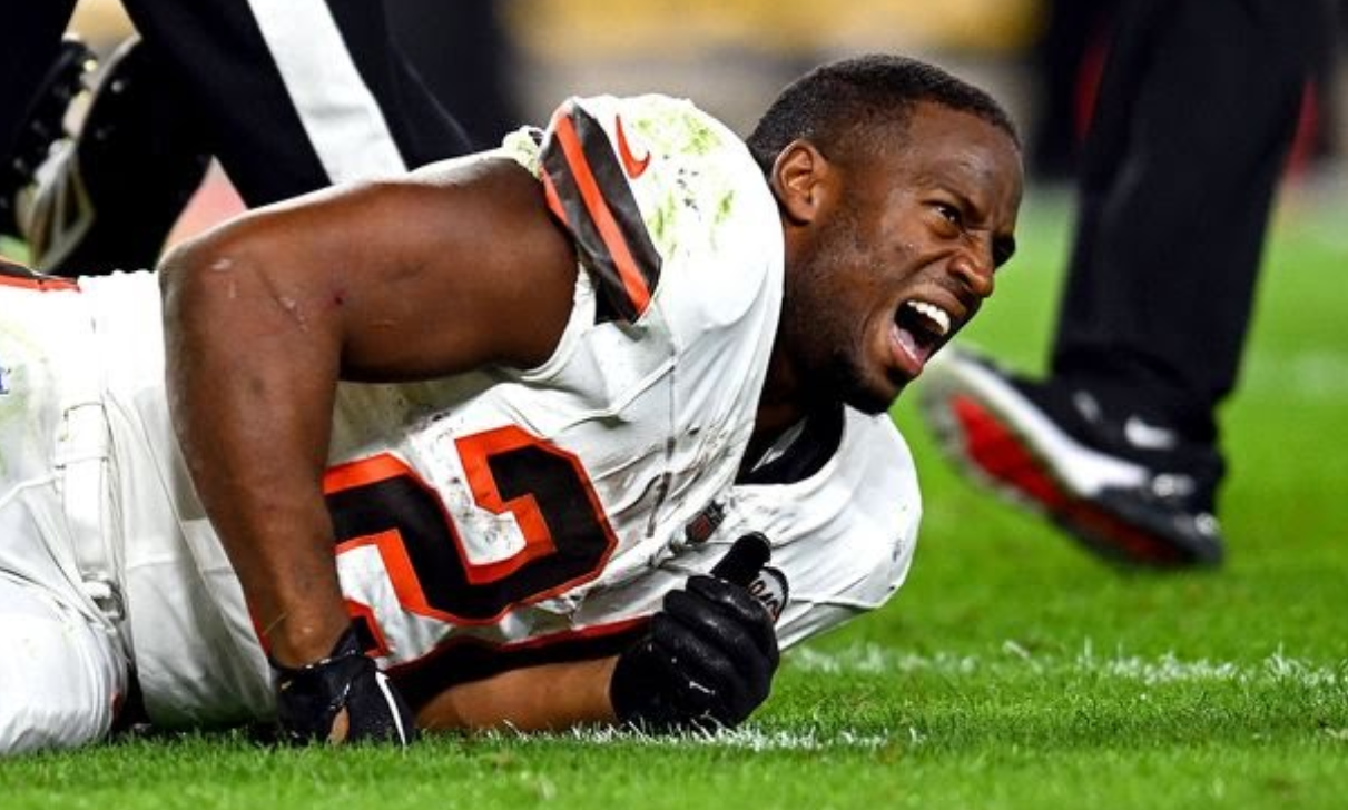 Nick Chubb’s injury’s slow motion video goes viral as fans replay moment Browns RB’s body flipped
