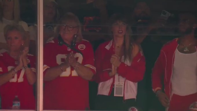 Taylor Swift spotted in Kansas City Chiefs dugout with Travis Kelce’s mother Donna Kelce: Watch Video