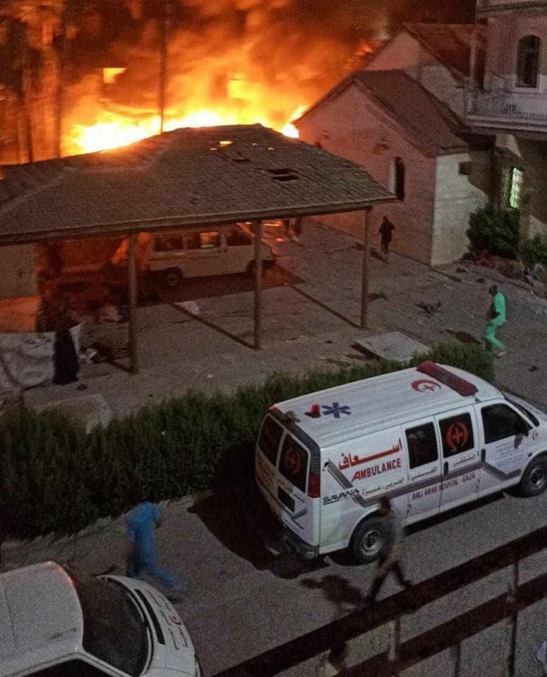 Israel strikes Al Ahli Arab Hospital aka Baptist Hospital in Gaza killing hundreds| Watch Video