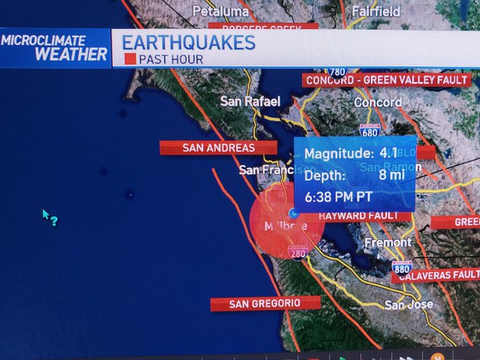 Millbrae earthquake: 4.0 magnitude quake shakes San Francisco, California