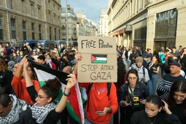 Several thousand Pro-Palestine demonstrators gather at Paris, France amid Gaza conflict