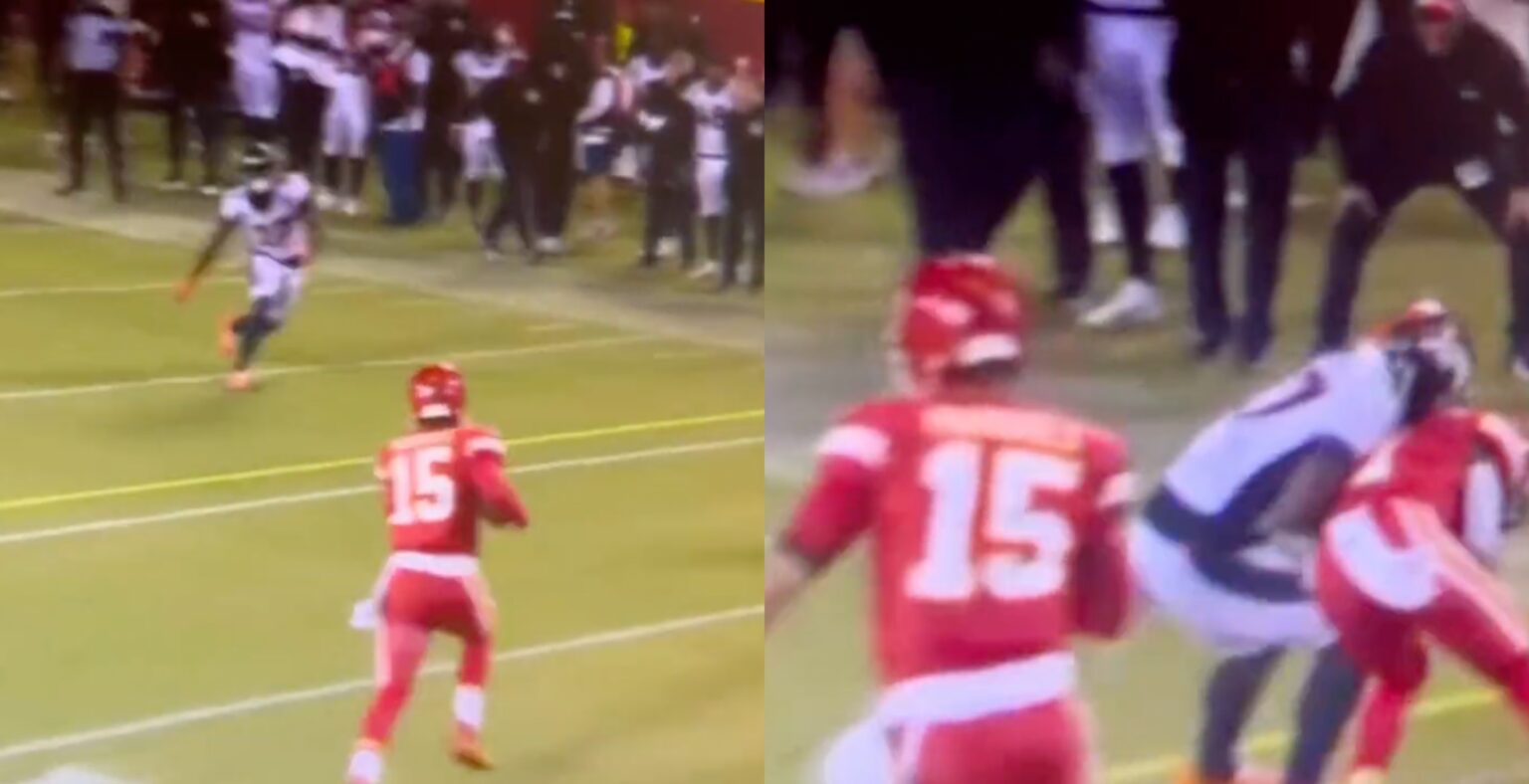 Damarri Mathis trolled for missing tackle with Patrick Mahomes in Chiefs vs Broncos: Watch Video