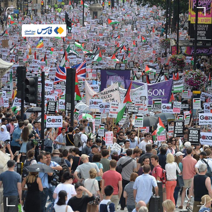 London pro-Palestine march sees arrests and firework incidents amidst tension | Watch video