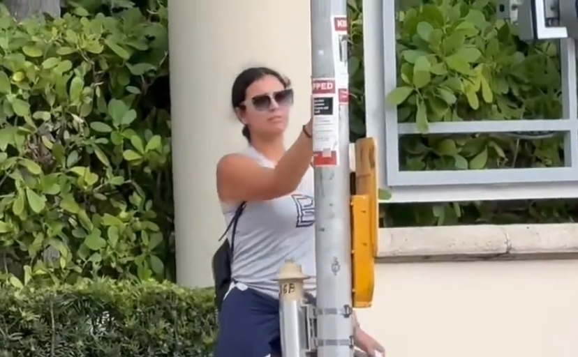 Miami woman spotted tearing posters of kidnapped Israelis on Shabbat | Watch video