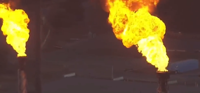Chevron Richmond Refinery experiences intense flaring due to power failure in California | Watch Video