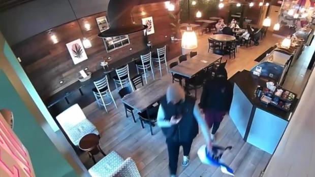 Four masked men tear off Israeli flags in Philadelphia cafe | Watch video