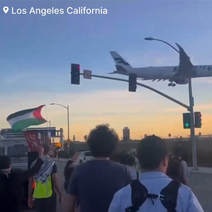 Pro-Palestinian protesters shut down LAX airport entrance| Watch Video