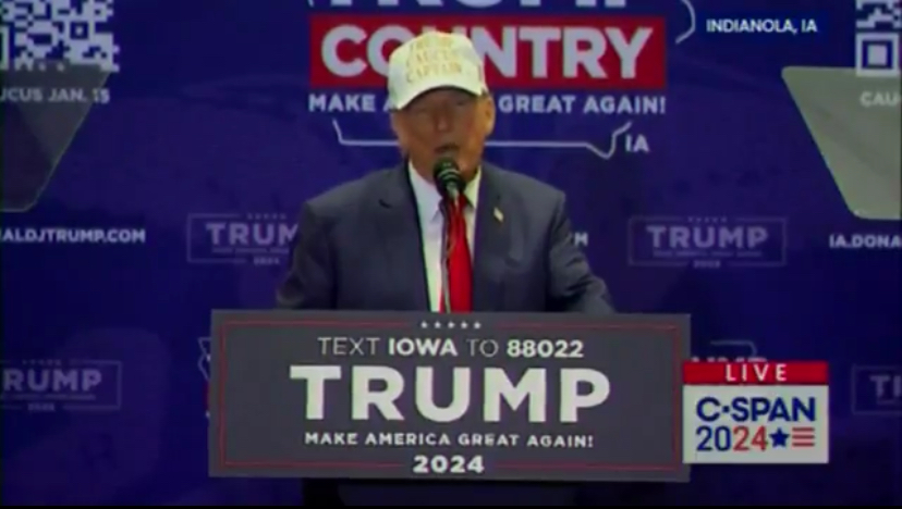 Donald Trump gets heckled during a campaign event in Iowa| Watch Video