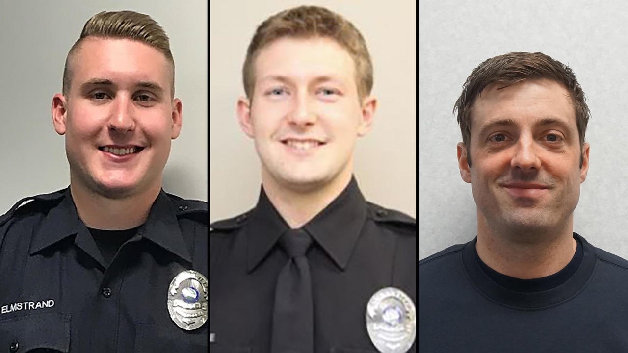 Who are Paul Elmstrand and Matthew Ruge, officers killed in Burnsville, Minnesota?